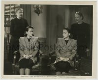 7h326 DARK MIRROR 8.25x10 still 1946 Olivia De Havilland as identical twins in psychiatrist's office