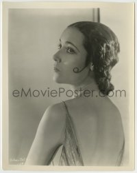 7h351 DOLORES DEL RIO 8x10.25 still 1930s beautiful portrait wearing backless dress & curled hair!