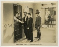 7h354 DOORWAY TO HELL 8x10.25 still 1930 James Cagney shakes hands with Lew Ayres in prison cell!
