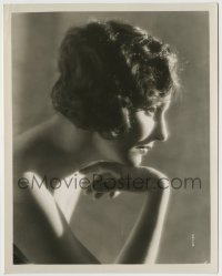 7h356 DOROTHY BURGESS 8x10.25 still 1920s wonderful profile portrait in shadows by Alex Kahle!