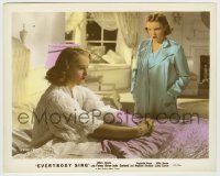 7h043 EVERYBODY SING color-glos 8x10 still 1938 Judy Garland stares at Lynn Carver sitting in bed!