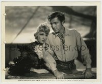 7h396 FLAME OF NEW ORLEANS 8x10 still 1941 c/u of Marlene Dietrich holding Bruce Cabot's arm!