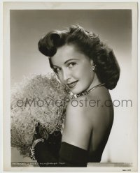 7h412 FRANCES GIFFORD 8x10 still 1940s sexy close portrait in backless dress with bare shoulders!