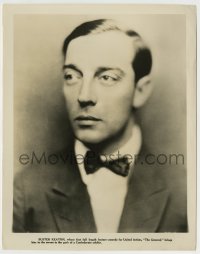 7h428 GENERAL 8x10.25 still 1927 incredible head & shoulders portrait of star Buster Keaton!