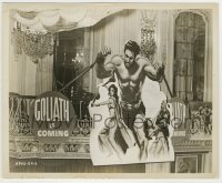 7h445 GOLIATH & THE BARBARIANS candid 8.25x10 still 1959 incredible theater lobby display!