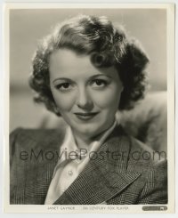 7h519 JANET GAYNOR 8x10 still 1930s great portrait of the pretty Fox star by Frank Powolny!
