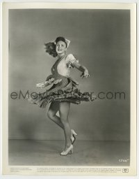 7h533 JOAN LESLIE 8x10.25 still 1946 sexy portrait twirling her skirt in Cinderella Jones!