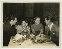 7h540 JUDY GARLAND/CLARK GABLE/ROBERT TAYLOR 8x10 still 1937 from when Judy was 13, in MGM cafe!