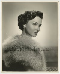 7h546 KATHRYN GRAYSON deluxe 8x10 still 1951 glamorous portrait in fur coat, Grounds For Marriage!