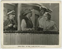 7h548 KING KONG 8.25x10.25 still 1933 Fay Wray, Bruce Cabot, Robert Armstrong & Reicher on ship!