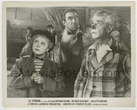 7h555 LA STRADA 8x10.25 still 1956 strongman Anthony Quinn with clowns Masina & Silvani, Fellini