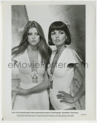 7h662 MOONRAKER 8x10.25 still 1979 two of Drax's beautiful space sirens among numerous Bond Beauties