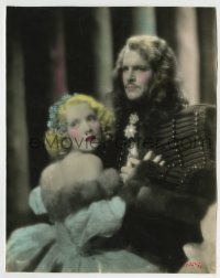 7h106 SCARLET EMPRESS color 7.25x9.25 still 1934 Marlene Dietrich & John Lodge, Josef von Sternberg