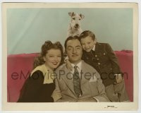 7h108 SHADOW OF THE THIN MAN color-glos 8x10.25 still 1941 William Powell, Myrna Loy, Hall & Asta!