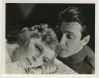 7h824 SHOPWORN ANGEL deluxe 8x10.25 still 1938 super close up of Margaret Sullavan & James Stewart!