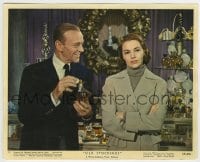 7h110 SILK STOCKINGS color 8x10 still #10 1957 Fred Astaire makes perfumed joke to Cyd Charisse!