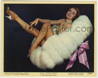 7h111 SILK STOCKINGS color 8x10 still #2 1957 incredible portrait of Cyd Charisse showing her legs!
