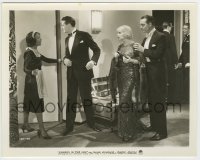 7h829 SINNERS IN THE SUN 8x10.25 still 1932 Carole Lombard & two men staring at black maid!