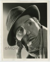 7h843 SON OF FRANKENSTEIN 8x10 still 1939 best close portrait of Basil Rathbone with hat & cane!