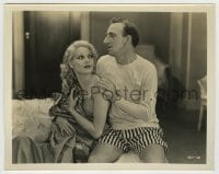 7h853 SPEAK EASILY 8x10 still 1932 Jimmy Durante holds sexy Thelma Todd, both in their underwear!