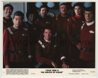 7h119 STAR TREK II 8x10 mini LC #1 1982 great portrait of the entire crew of the U.S.S. Enterprise!