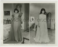 7h866 STRANGE BEDFELLOWS 8x10 still 1965 split image of sexy Gina Lollobrigida in nightgowns!