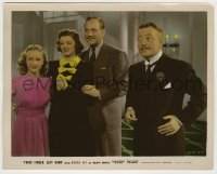 7h130 THIRD FINGER LEFT HAND color-glos 8x10 still 1940 Myrna Loy, Douglas, Walburn & Granville!