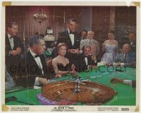 7h134 TO CATCH A THIEF color 8x10 still 1955 Alfred Hitchcock, Cary Grant gambling at roulette table