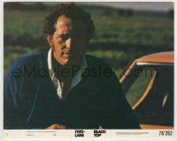 7h141 TWO-LANE BLACKTOP 8x10 mini LC #8 1971 great close portrait of Warren Oates by his car!