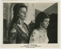 7h947 TWO WOMEN 8x10 still 1961 Vittorio De Sica's La Ciociara, Sophia Loren after attack!