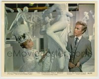 7h143 UNSINKABLE MOLLY BROWN color 8x10 still #5 1964 Debbie Reynolds & Harve Presnell by statues!