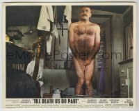 7h928 TILL DEATH US DO PART English FOH LC 1969 English Warren Mitchell standing naked in tub!