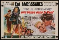 7j331 BETTER A WIDOW Belgian 1969 sexy Virna Lisi goes from blushing bride to merry widow overnight