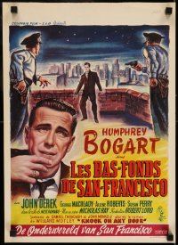 7j351 KNOCK ON ANY DOOR Belgian 1949 Humphrey Bogart, John Derek, directed by Nicholas Ray!