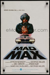 7j355 MAD MAX Belgian 1980 art of wasteland cop Mel Gibson, George Miller Australian action classic