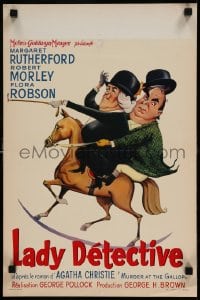 7j359 MURDER AT THE GALLOP Belgian 1963 Robert Morley, Margaret Rutherford as Miss Marple!