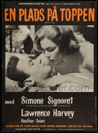 7j417 ROOM AT THE TOP Danish 1959 Laurence Harvey loves Heather Sears AND Simone Signoret!