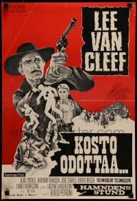 7j131 DEATH RIDES A HORSE Finnish 1968 Giulio Petroni's Da uomo a uomo, tough Lee Van Cleef!