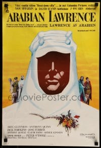 7j143 LAWRENCE OF ARABIA Finnish 1963 David Lean, best different silhouette art of O'Toole!