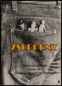 7j263 SMALL CHANGE Hungarian 16x22 1977 Francois Truffaut's L'Argent de Poche, Arpad Darvas!