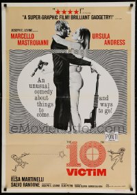 7j089 10th VICTIM Lebanese 1965 Marcello Mastroianni & sexy Elsa Martinelli, different!