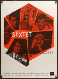 7j422 SEXTET export Danish 1963 couples including Thulin, nominated for Best Foreign Film Oscar!
