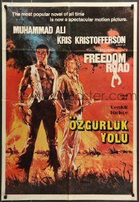 7j293 FREEDOM ROAD Turkish 1980 Muhammad Ali, Kris Kristofferson, completely different artwork!