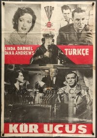 7j325 ZERO HOUR Turkish 1957 Dana Andrews, Linda Darnell, Sterling Hayden, parodied in Airplane!