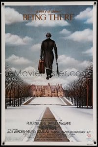7m228 BEING THERE int'l 1sh 1980 Peter Sellers, a story of chance directed by Hal Ashby, cool art!