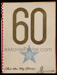 7m140 20TH CENTURY FOX 60 AT 20TH campaign book 1959 Marilyn Monroe & 60 other stars, ultra rare!