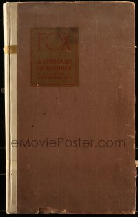 7m143 FOX 1926-27 campaign book 1926 incredible art +tipped-in portraits of top stars & directors!