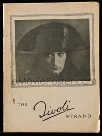 7m009 NAPOLEON English program 1928 Abel Gance classic, many images & much text, ultra rare!