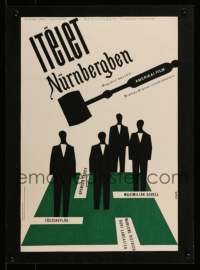 7m298 JUDGMENT AT NUREMBERG Hungarian 16x22 1966 great completely different Marcella Killer art!