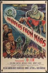 7m023 INVADERS FROM MARS 1sh 1953 hordes of green monsters from outer space, rare first release!